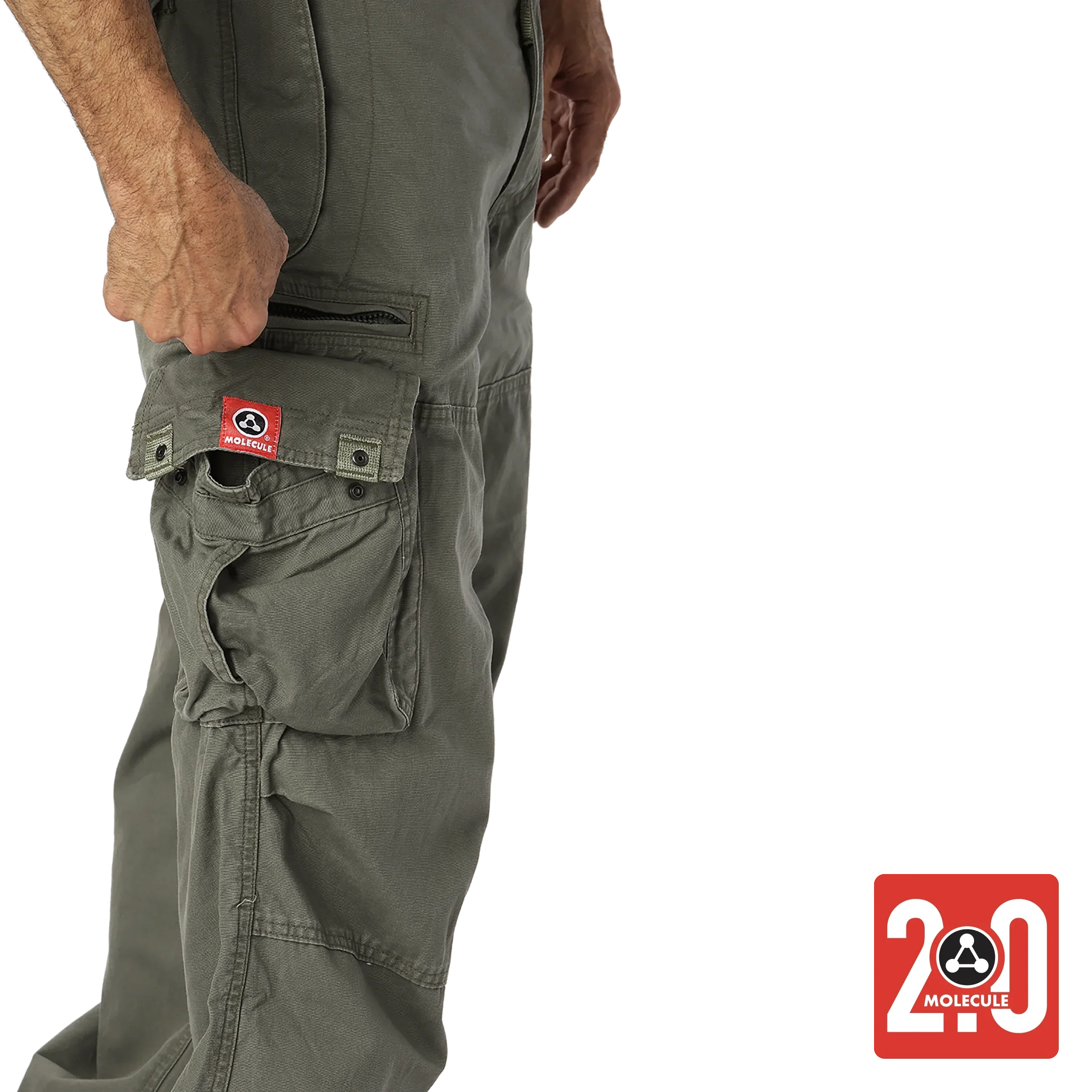 Molecule Comfy Combats 'Olive' 2.0-Cargo pants men-Molecule-Molecule