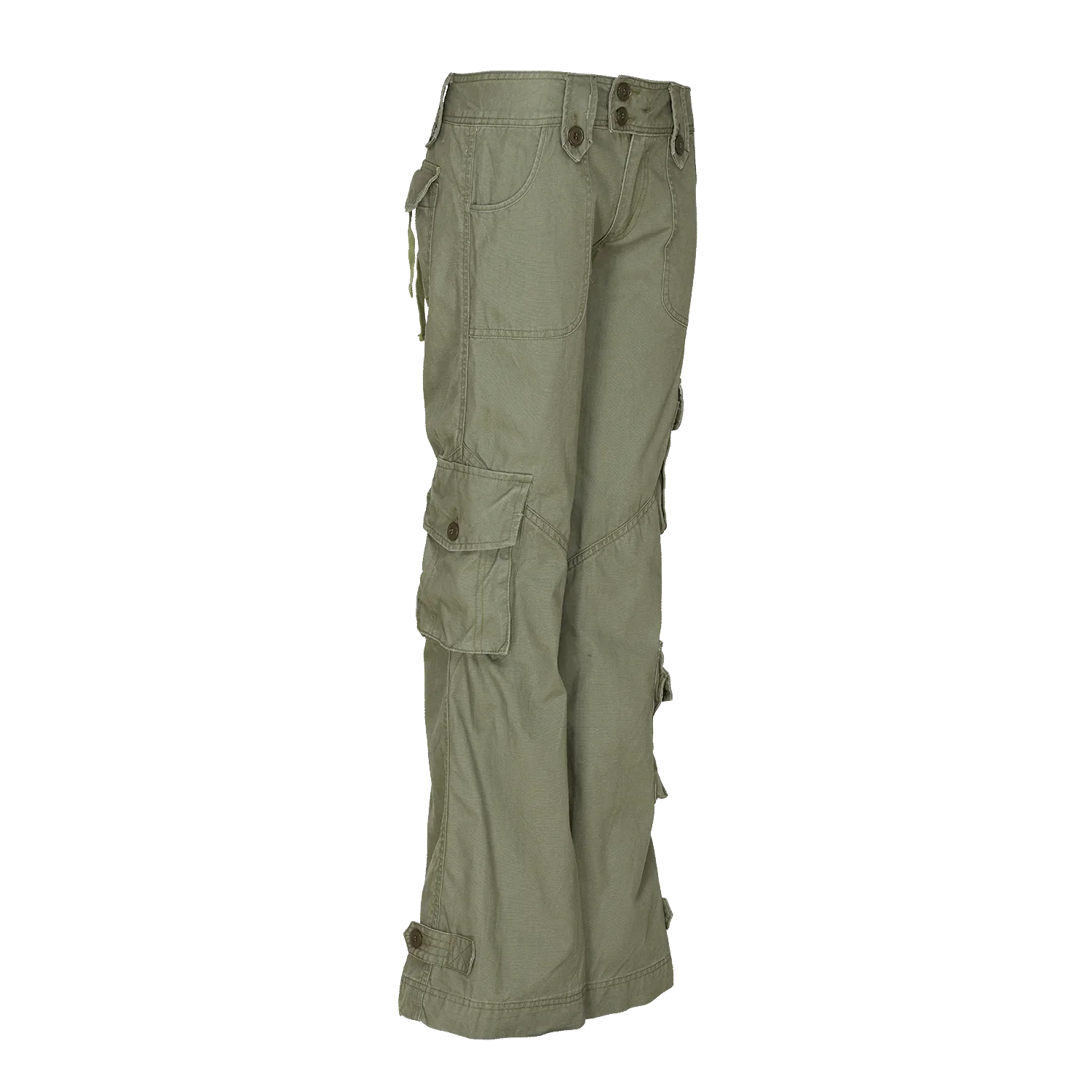 Molecule Low Cut Combats 'Olive Green'-Cargo pants woman-Molecule-Molecule