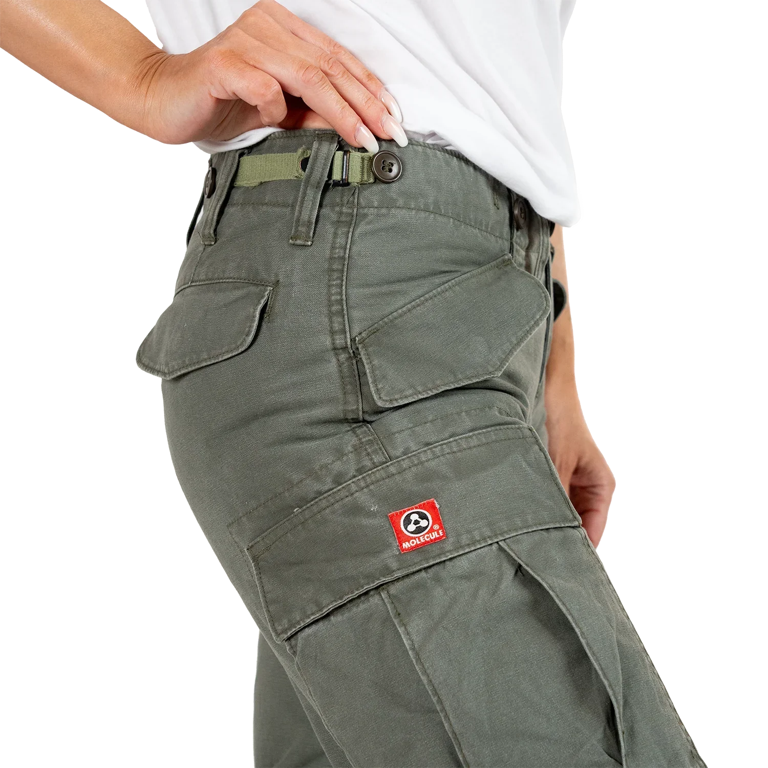 Molecule Riptail Combats 'Olive Green'-Cargo pants woman-Molecule-Molecule