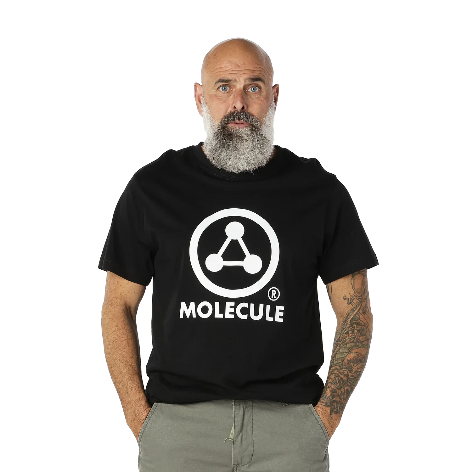 Molecule T-Shirt - Large Logo 'Black'-T-Shirt-Molecule-Molecule